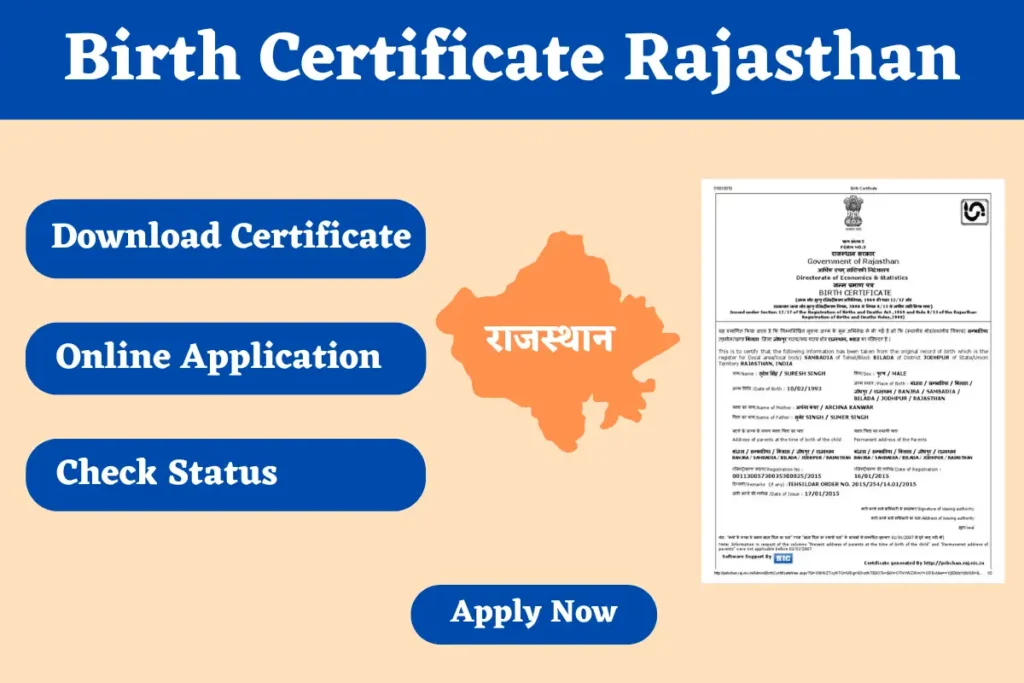Birth Certificate Rajasthan