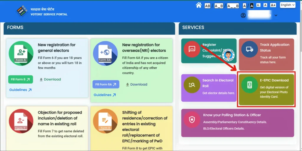 Voter ID Download Process